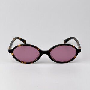Miu Miu REGARD MU04ZSF Sunglasses – Havana Oval Frame Pink Mirror | Model VAU50D